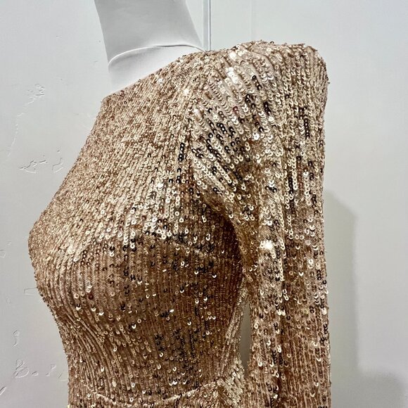 Ann Taylor Petite Sequin Midi Flare Dress NWT - Picture 6 of 10